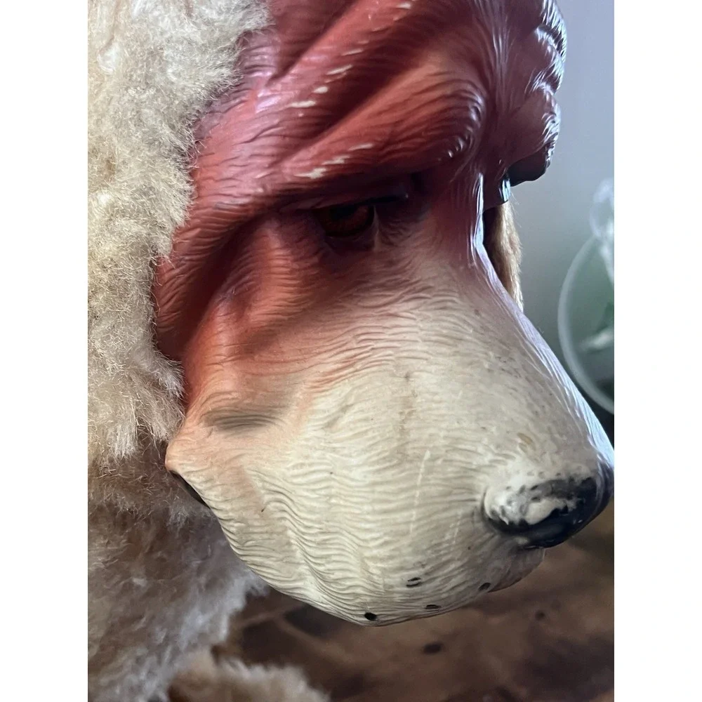 Novelty MY Toy Vintage Plush Rubber Face Basset Hound Dog,  Rushton Realistic
